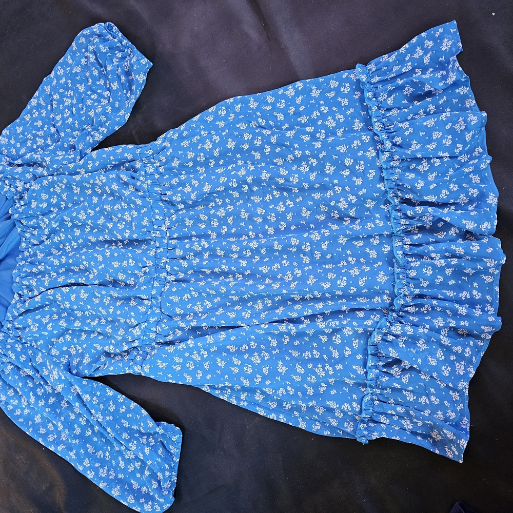 Floral Blue Dress